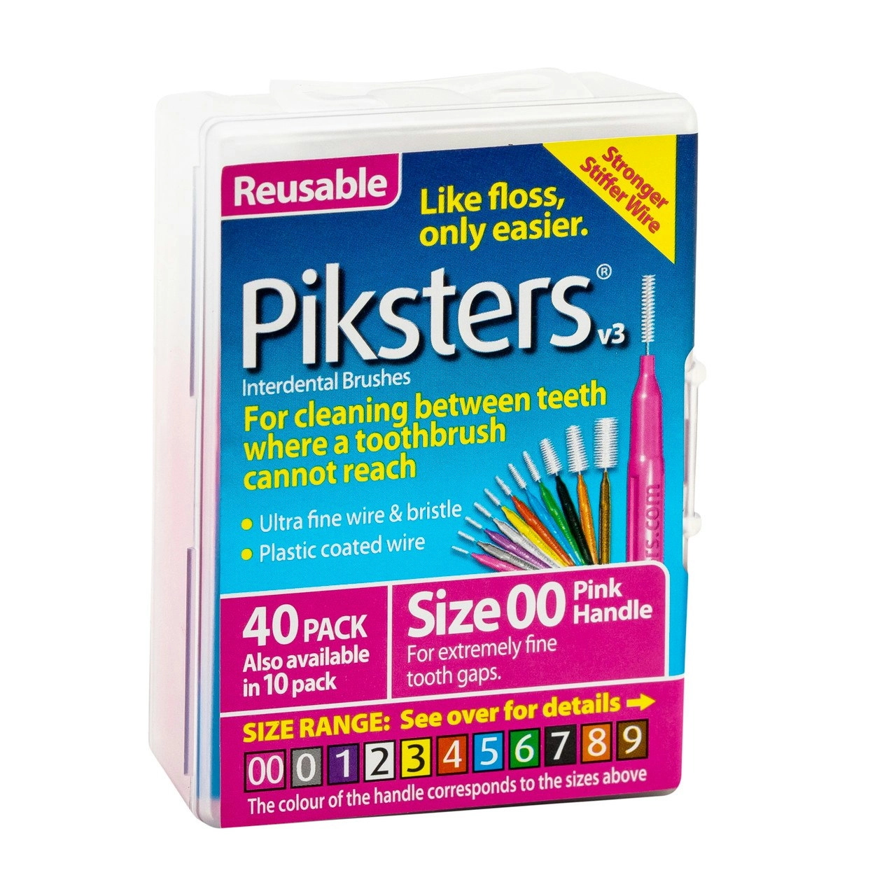 Piksters(R) Interdental Brushes Pink Size 00 40pk