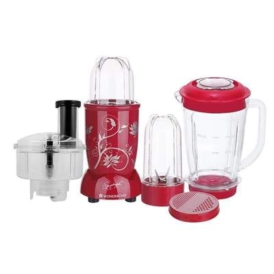 Wonderchef Nutri-Blend Compact Food Processor Red 400W with Australian Plug