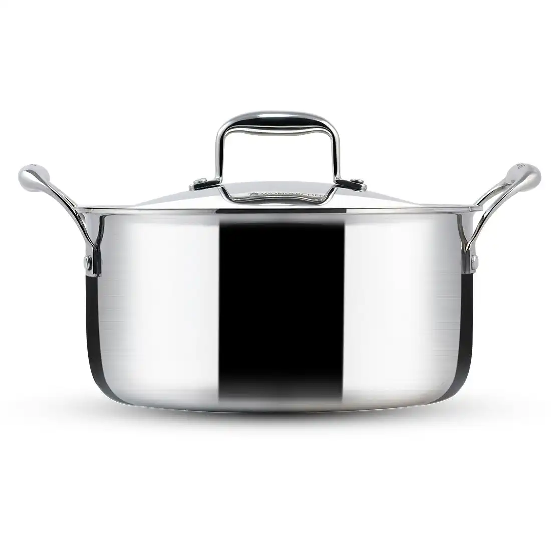 Wonderchef Nigella Stainless Steel  Casserole Triply with Lid 24 cm 4.8L