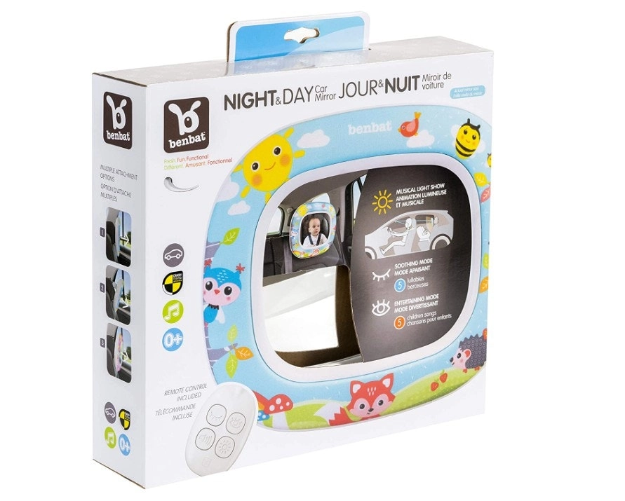 Benbat Night & Day Car Mirror - Forest Fun