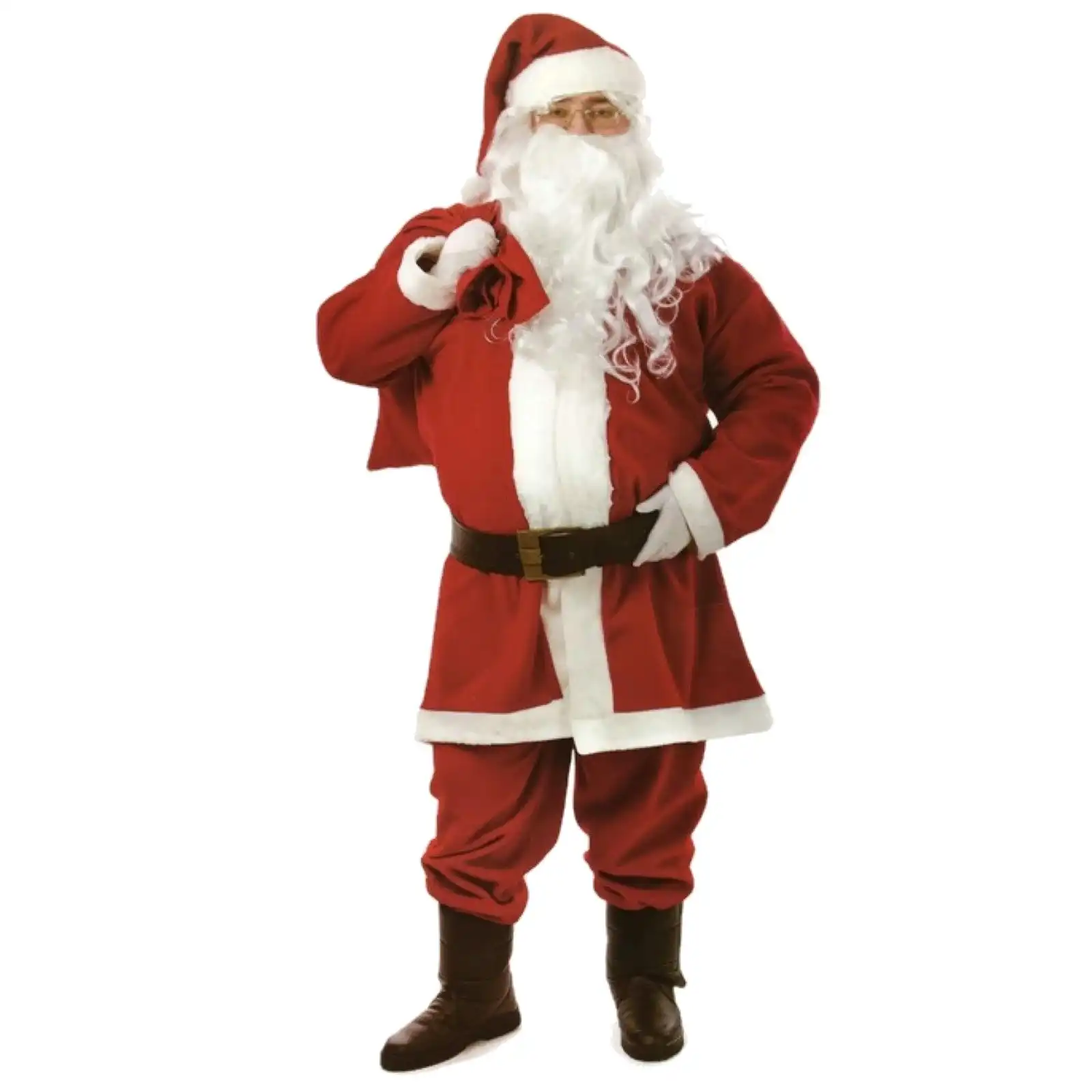 PREMIUM LUXURY ADULT SANTA CLAUS COSTUME Suit Father Xmas Party Outfit