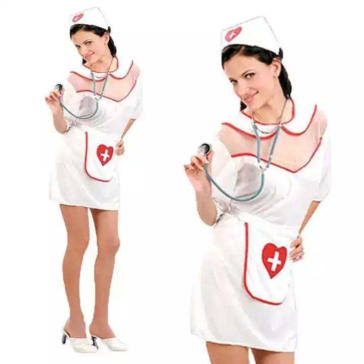 NURSE COSTUME Hens Party Doctor Uniform Medical Fancy Womens Doctor Halloween