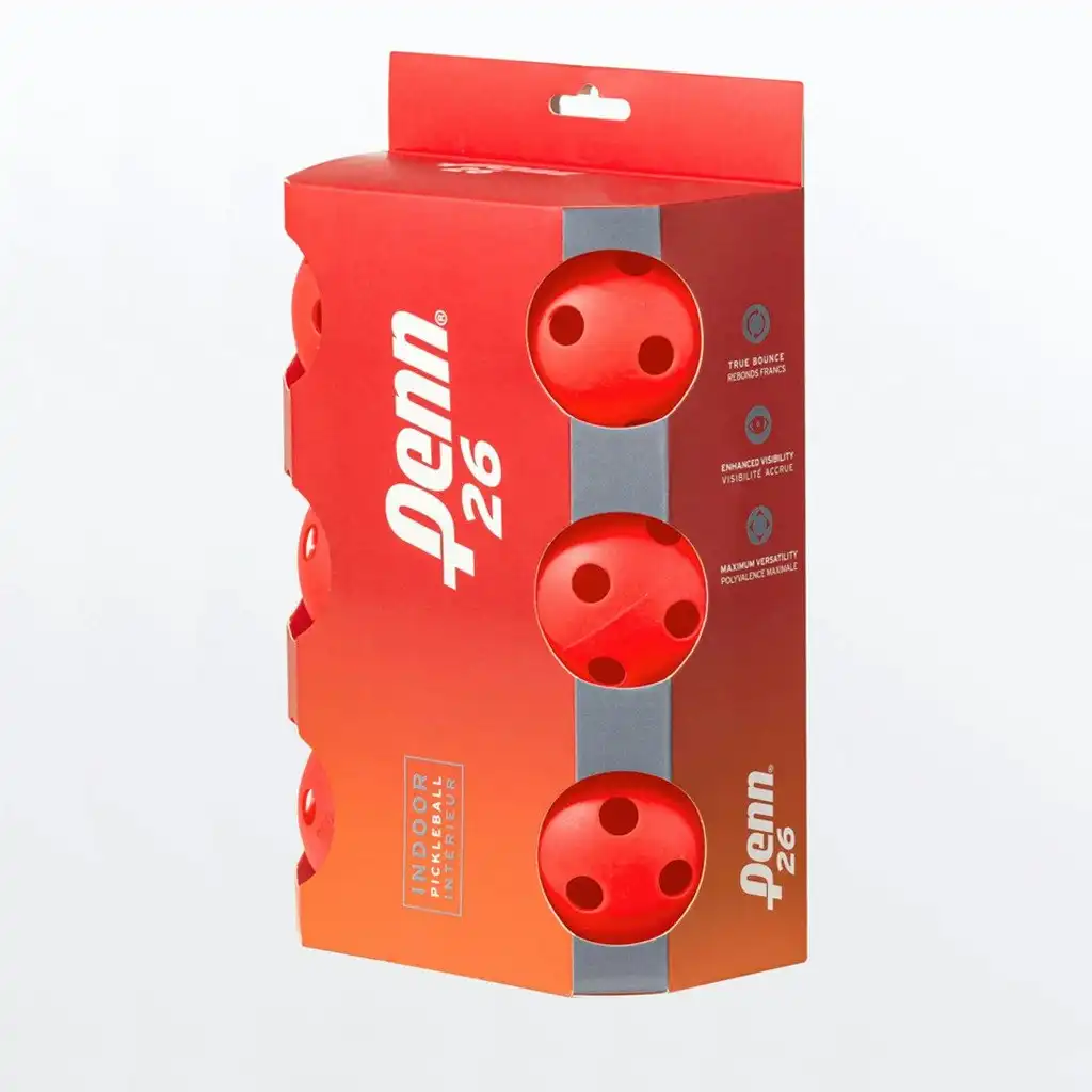 Penn 26 Indoor Pickleball Balls - 1 Pack of 6 Balls