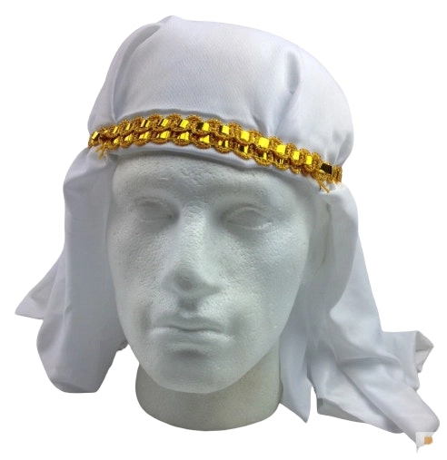 Arabian Keffiyeh Hat Sheik Costume Muslim Fancy Dress Party Accessory Cap