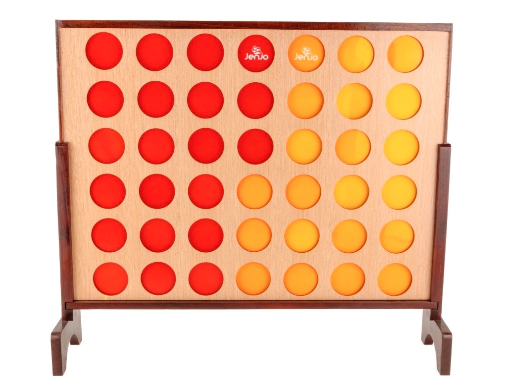 Giant4 Hardwood Indoor Outdoor Giant Connect Four In A Row Game Set 120x109cm