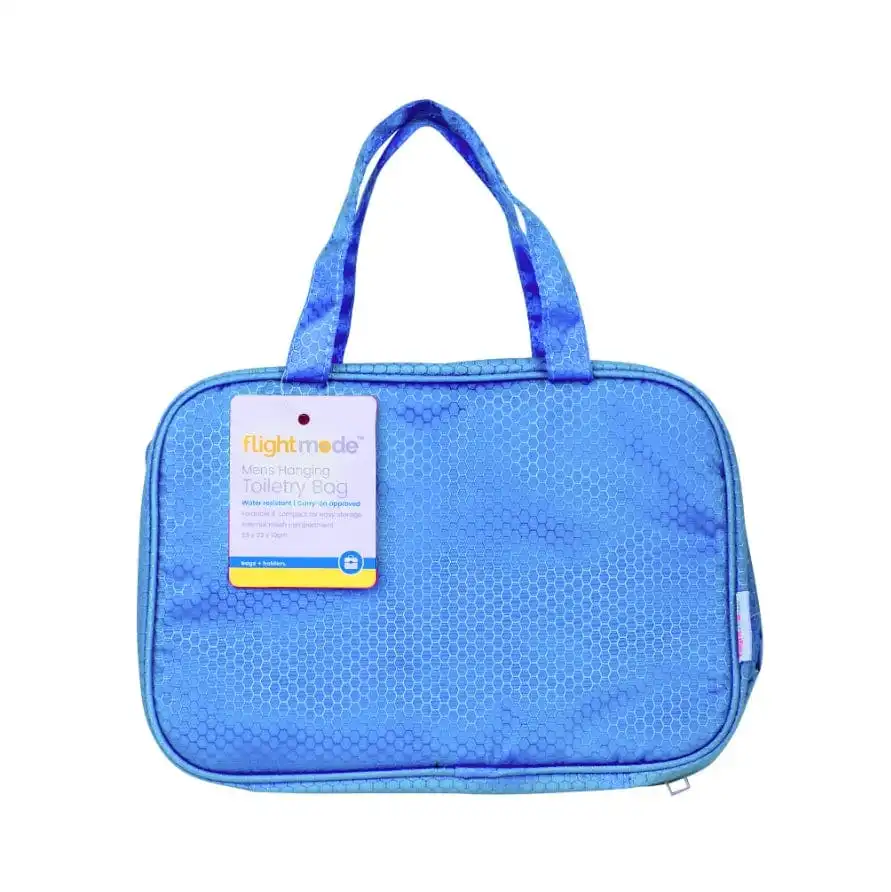 Travel Waterproof Hanging Toiletry Bag - Blue