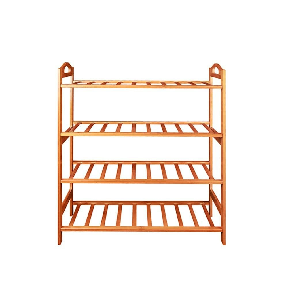 Bamboo 4 Tiers Storage Shoe Rack & Organiser