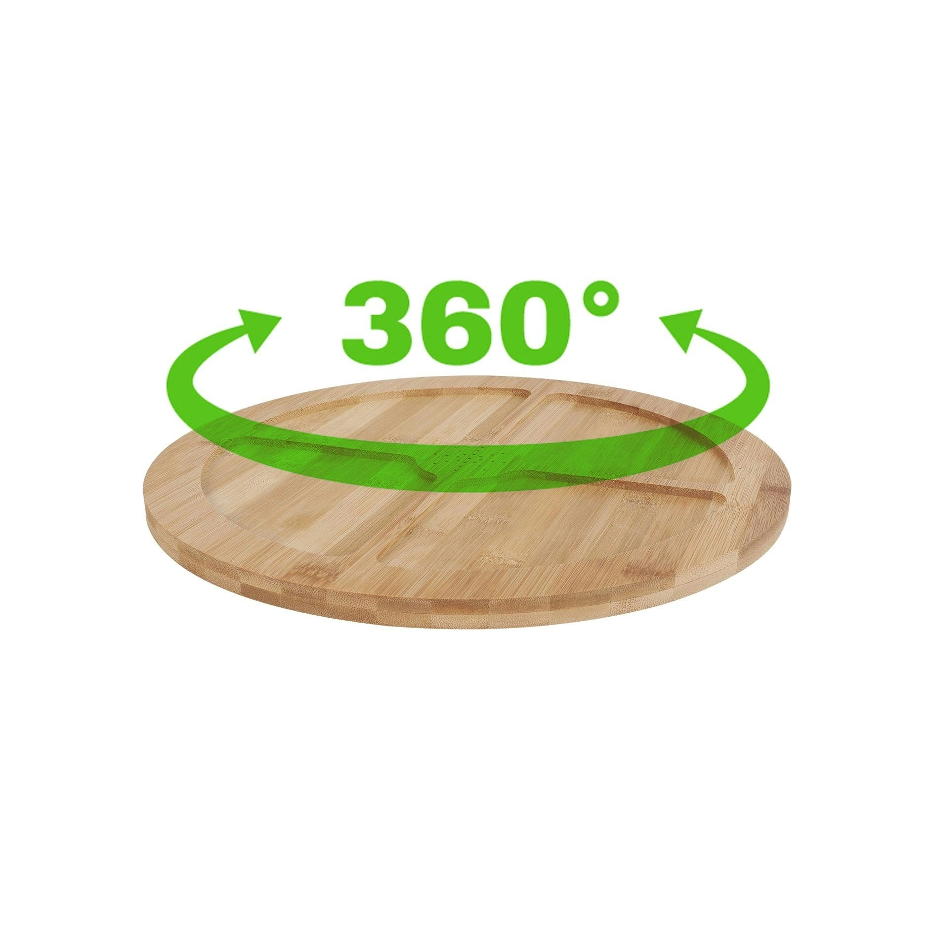 Bamboo Lazy Susan Turntable