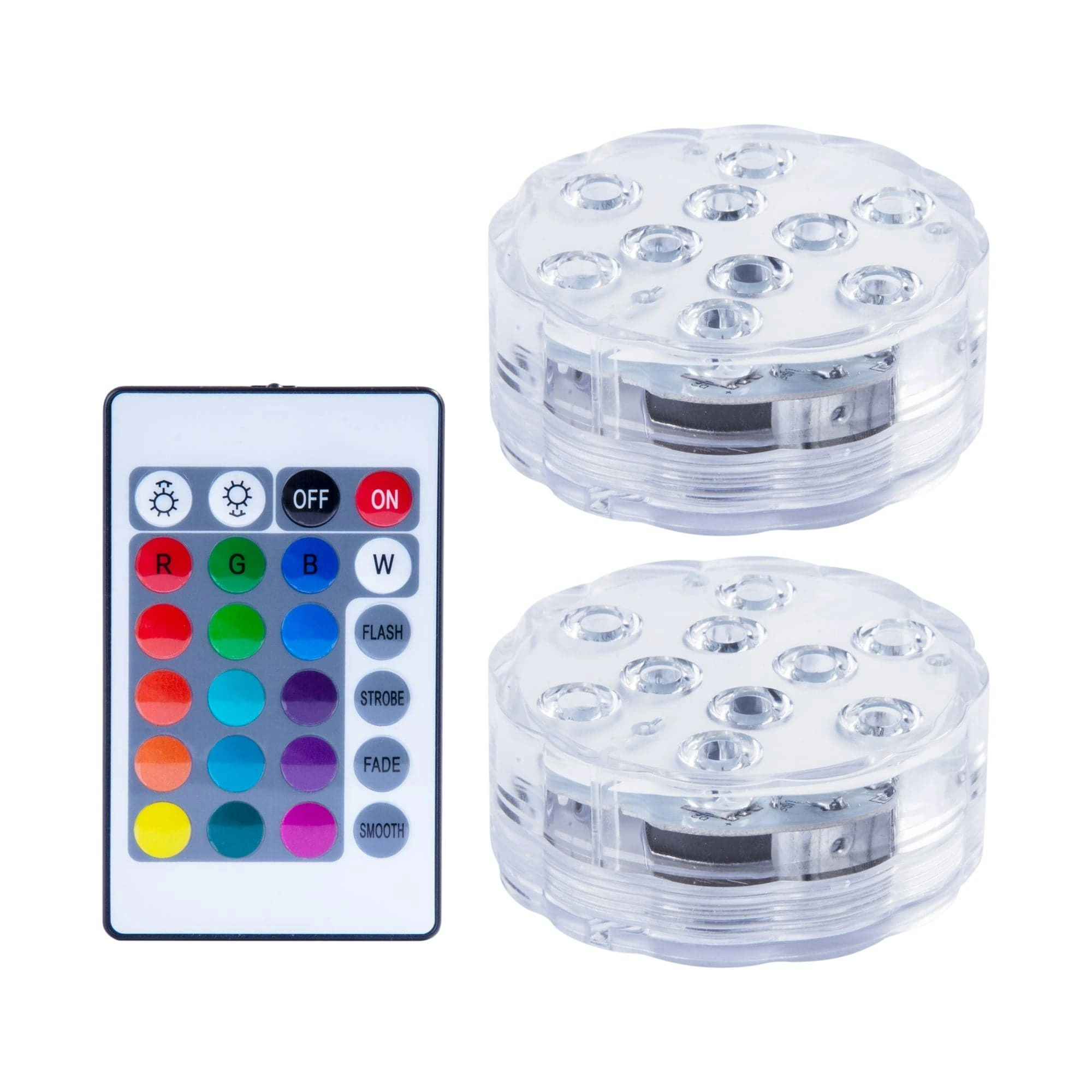 Lazy Dayz 13 Colors LED Remote Pool Light 2 Pack