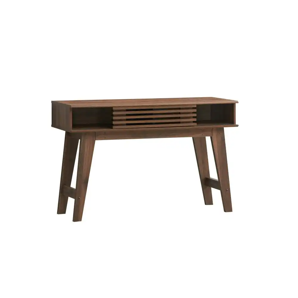 Karyn Wooden Hallway Console Hall Table W/ 1-Door - Walnut