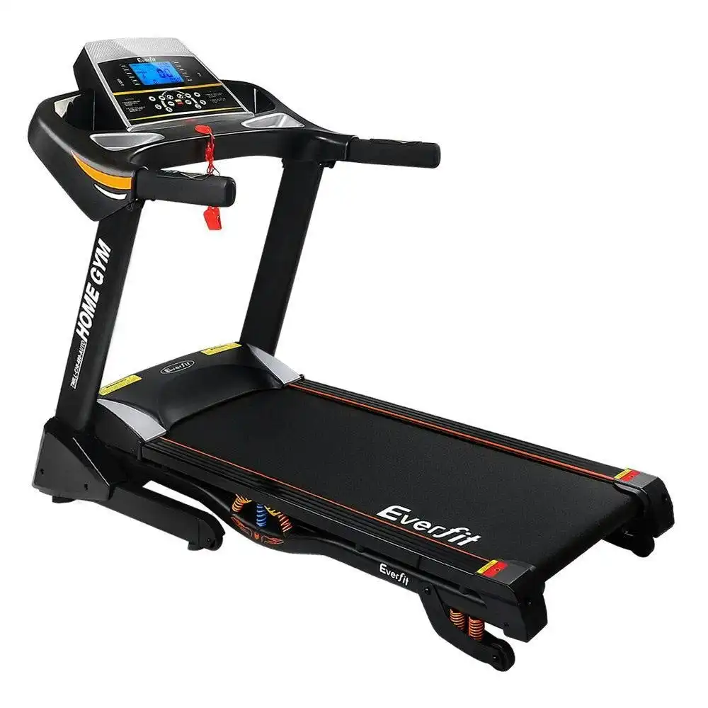 Electric Treadmill 48cm Incline Running Home Gym Fitness Machine Black