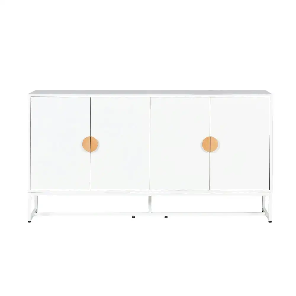 HomeStar Havana Modern Coastal Sideboard Buffet Unit Storage Cabinet - White