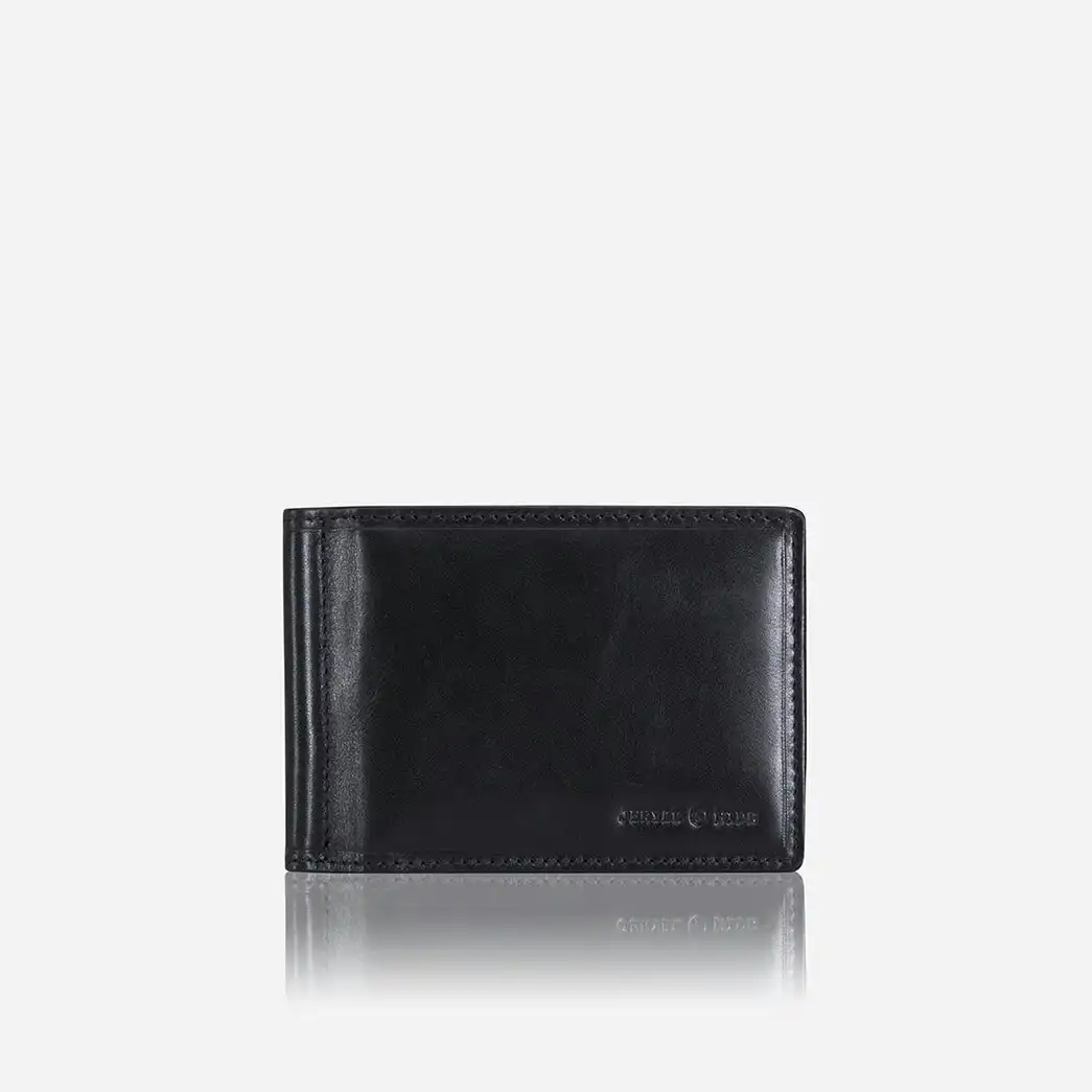 Jekyll & Hide Oxford Leather Money Clip Wallet, Black