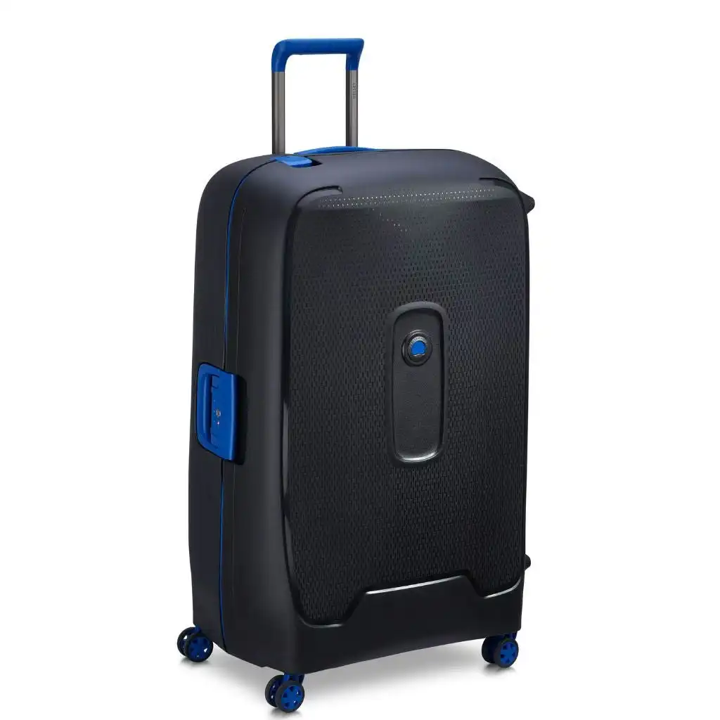 DELSEY Moncey 82cm Large Hardsided Luggage Black/Blue