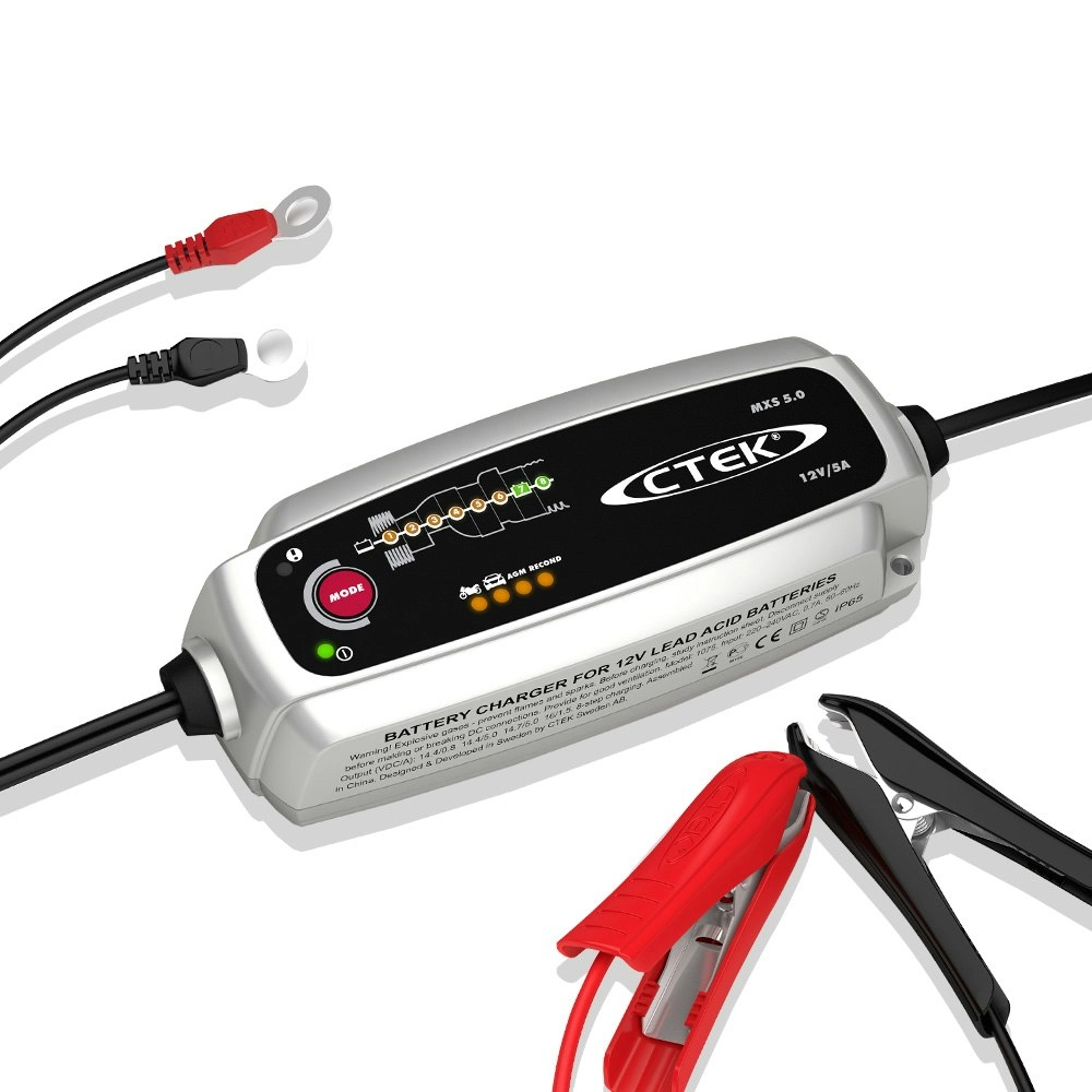 CTEK MXS 5.0 Smart Battery Charger Car Boat 4WD Caravan AGM Bumper Cover 12V 5A