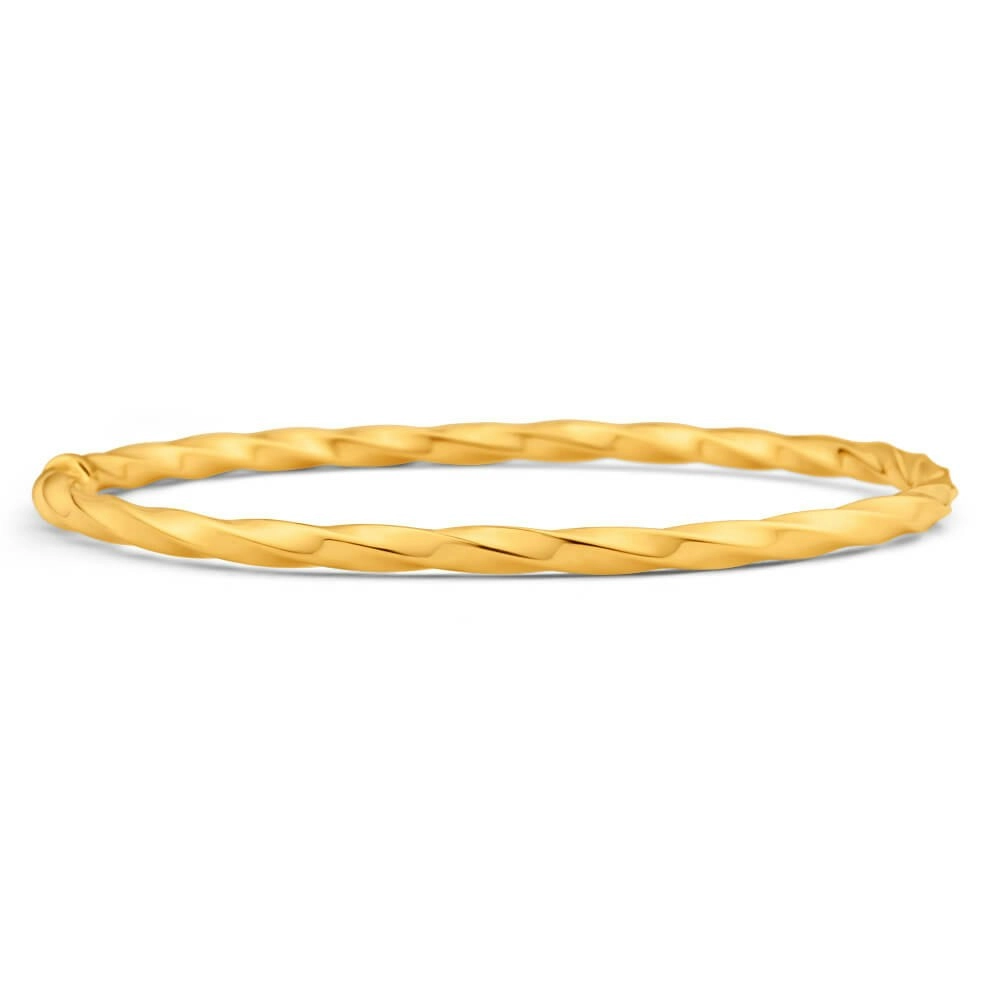 9ct Magnificent Yellow Gold Copper Filled Bangle