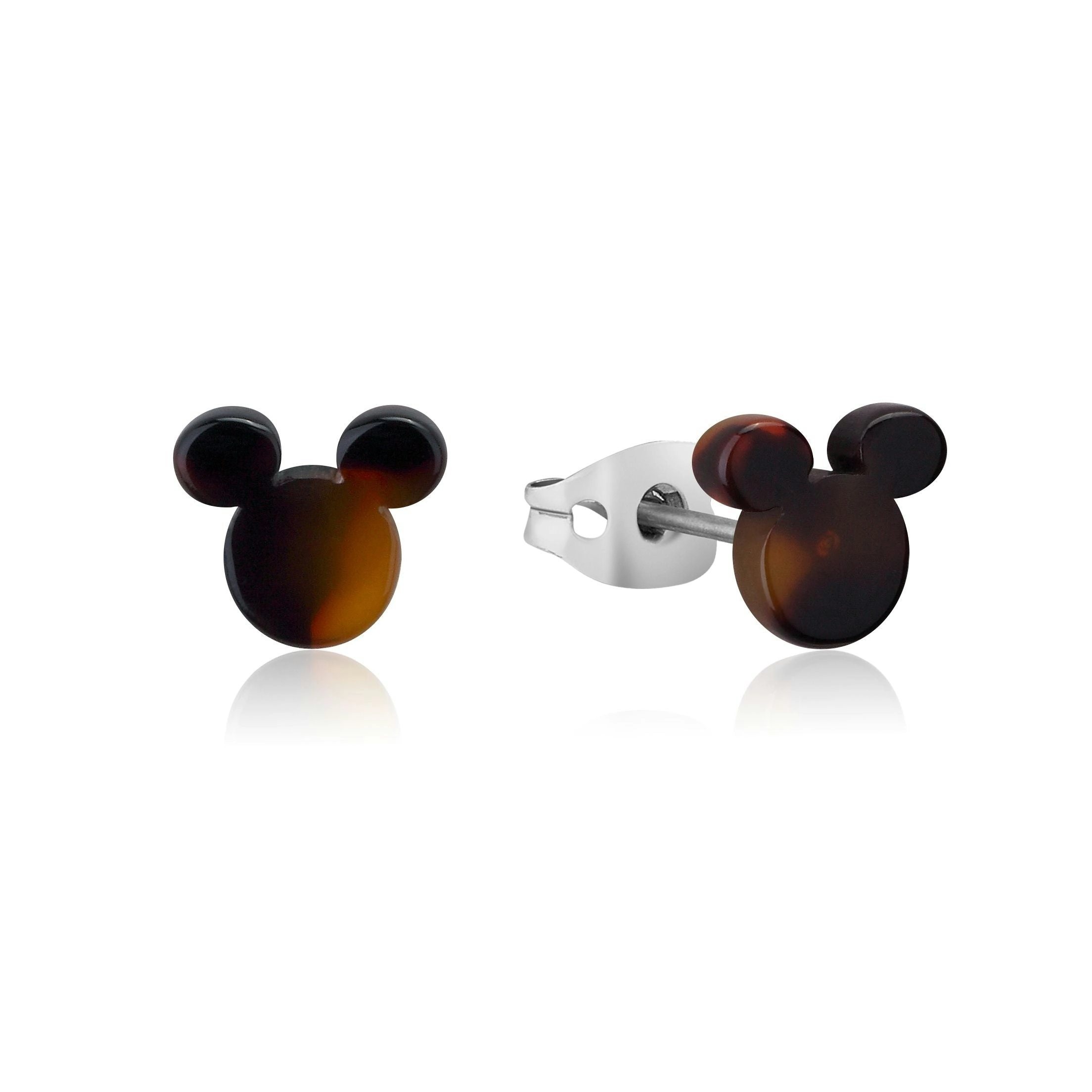 Disney Stainless Steel 9mm Tortoise Shell Stud Earrings