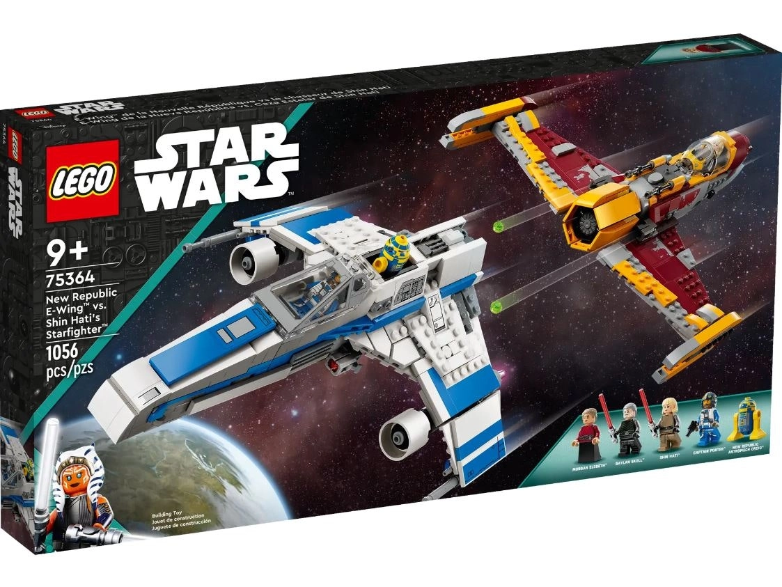 LEGO Star Wars New Republic E-Wing vs. Shin Hati's Starfighter 75364