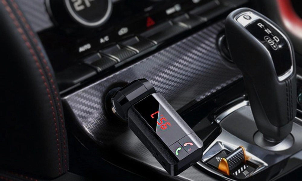 4-in-1 Bluetooth Car Hands-Free Kit with Music Transmitter