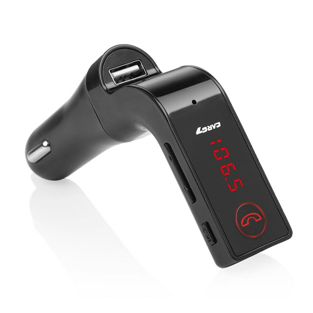 Hands-free Bluetooth FM Transmitter Car Kit-Black