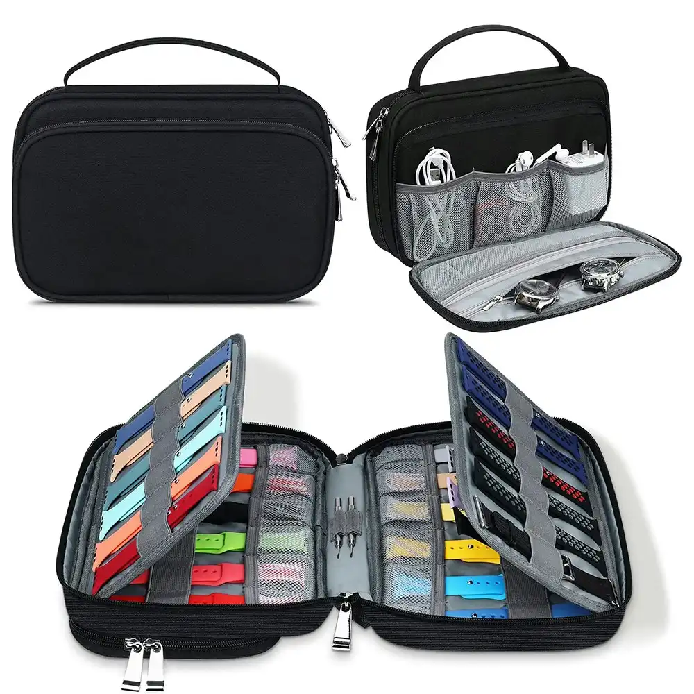 Watch Bands Storage Bag Watch Band Storage Case Cable Travel Organizer Bag