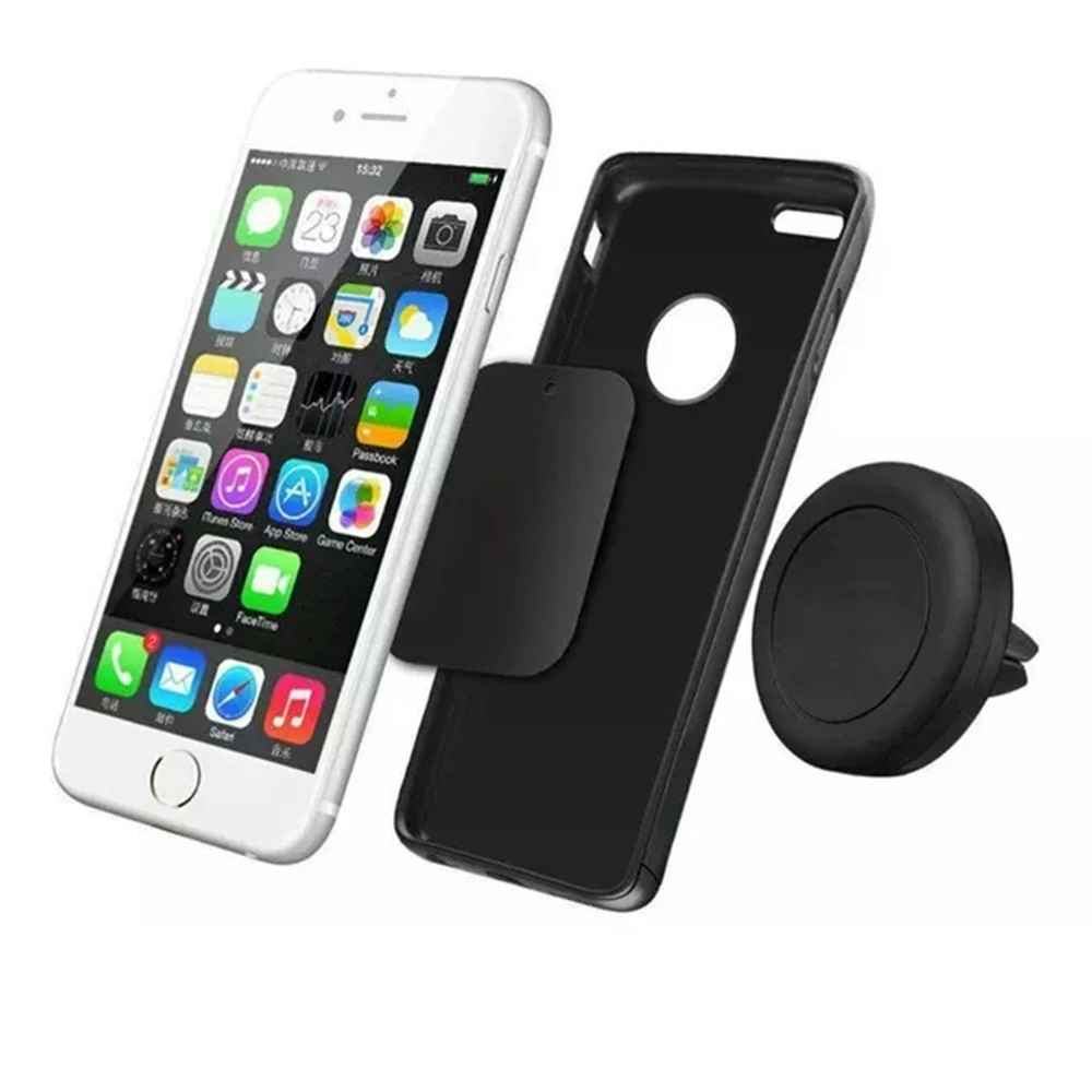 Magnetic Car Air Vent Mount For Smartphones-black