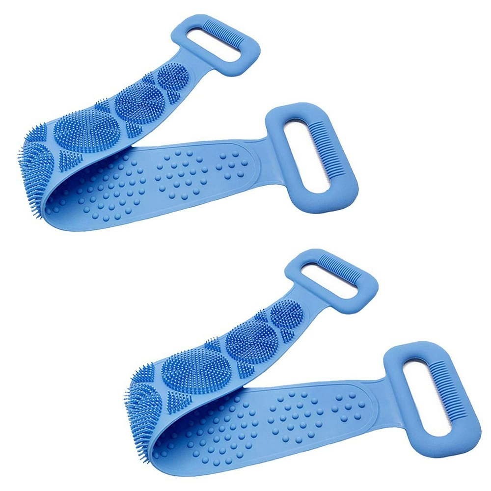 2 pack Silicone Back Scrubber for Shower Handle Body Washer