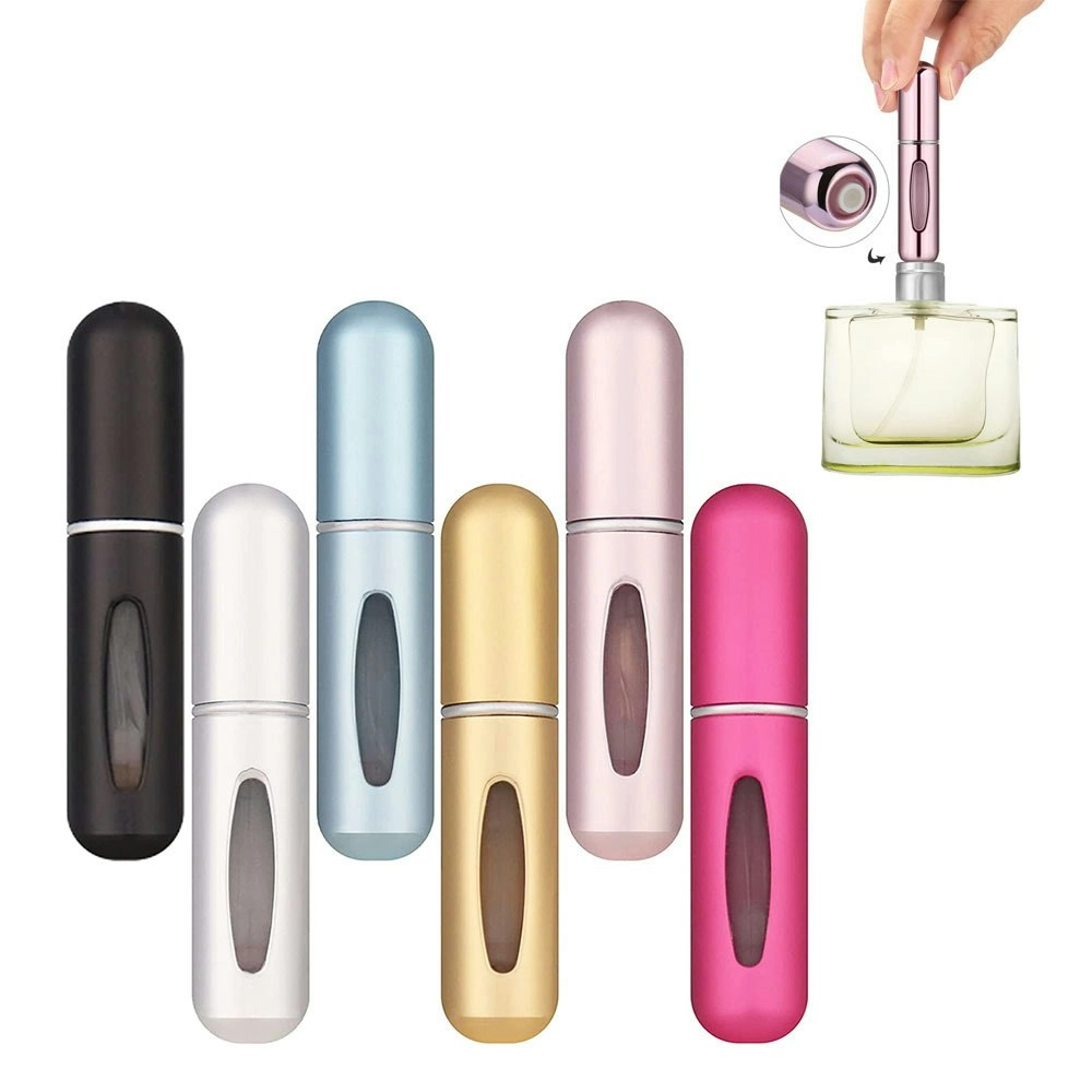 6Pcs 5ml Mini Refillable Perfume Portable Atomizer Bottle Refillable Perfume Spray