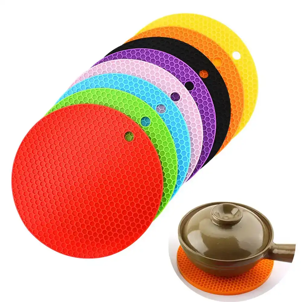 8Pcs Kitchen Anti-Scalding Heat Insulation Mat Dining Table Bowl Mat