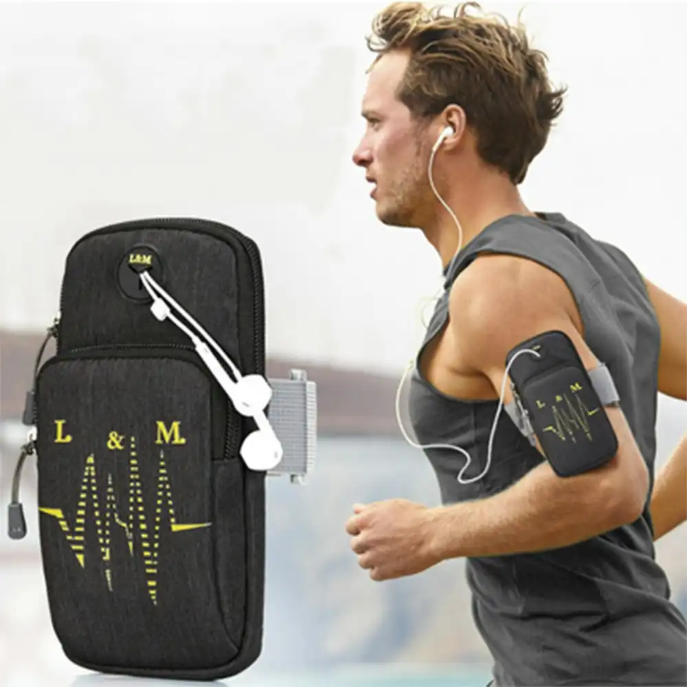 Running Bags Phone Pouch Sports Arm Bag Wrist Bag for Fitness