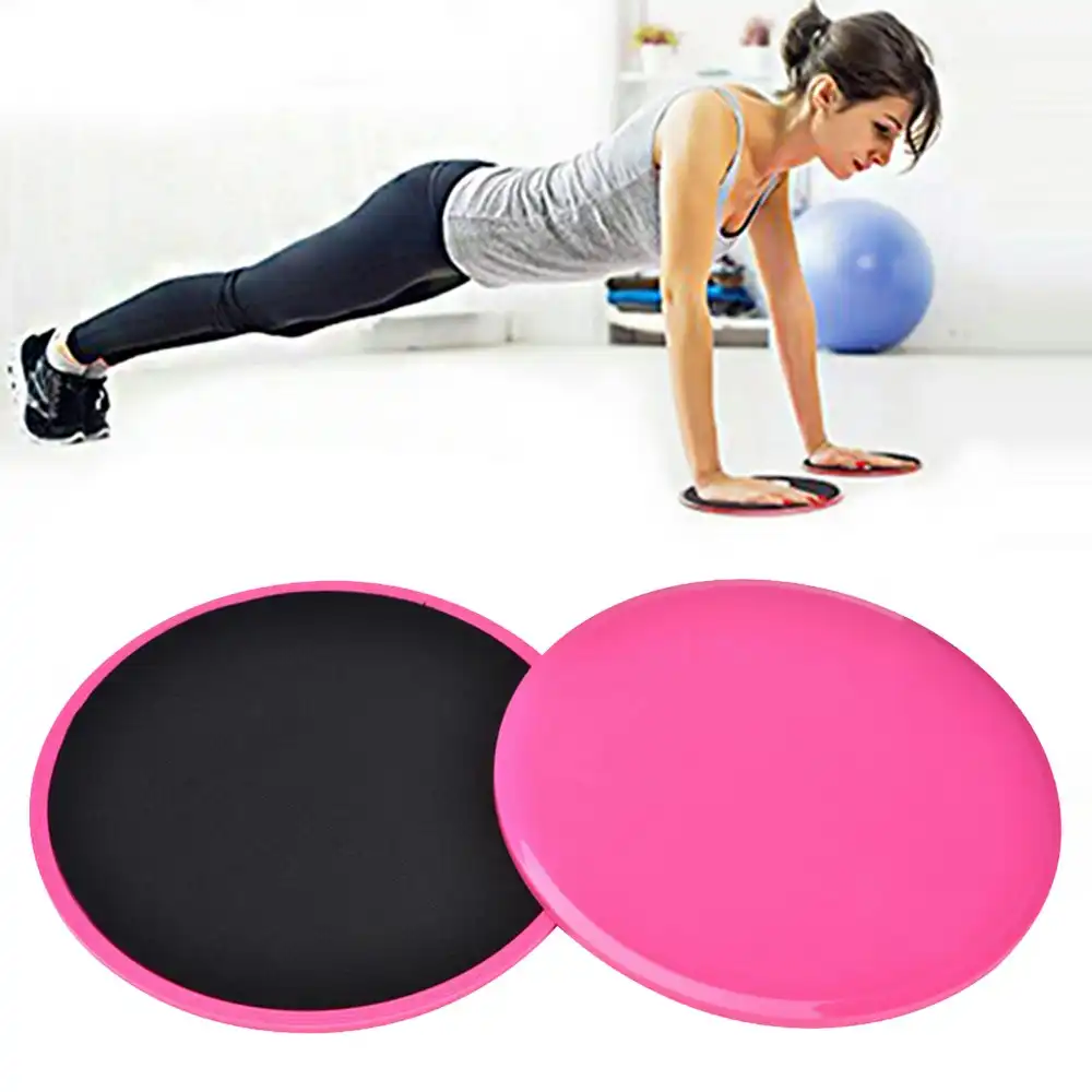 2Pcs Exercise Sliding Gliding Discs Yoga Fitness