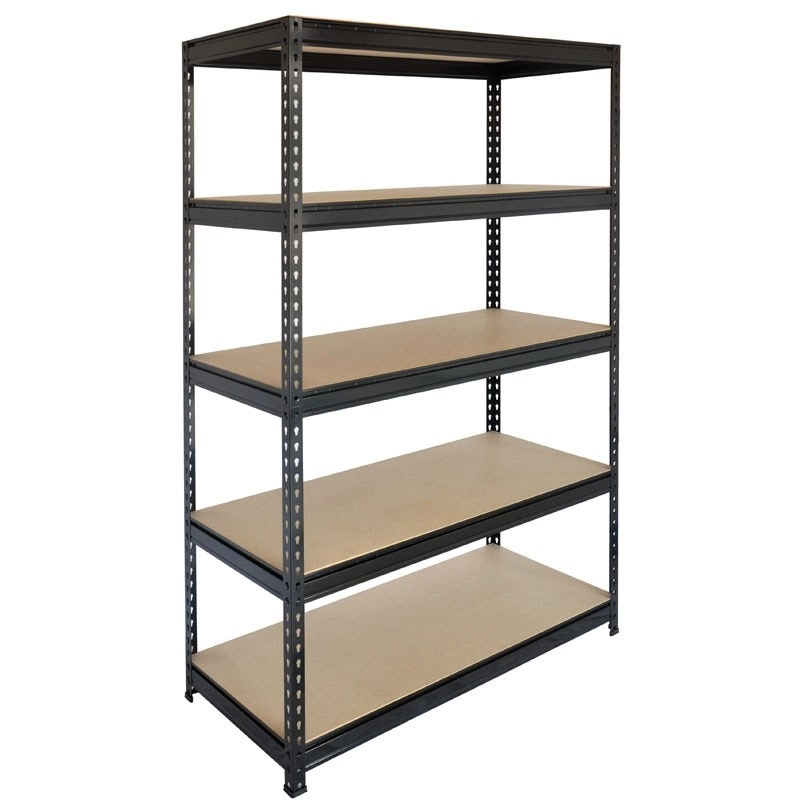 Black Rivet Lock 5 Shelf Unit 1800 x 1200 x 450mm