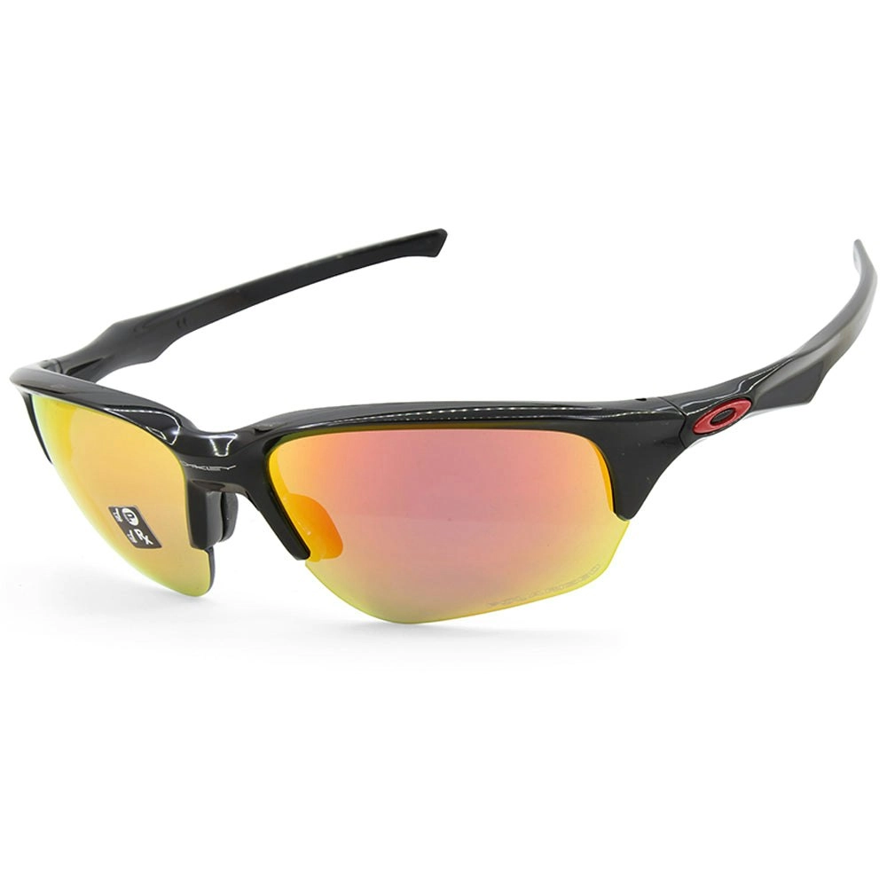 Oakley Flak Beta Polished Black/Ruby Iridium Polarised Sports Sunglasses OO9363-14