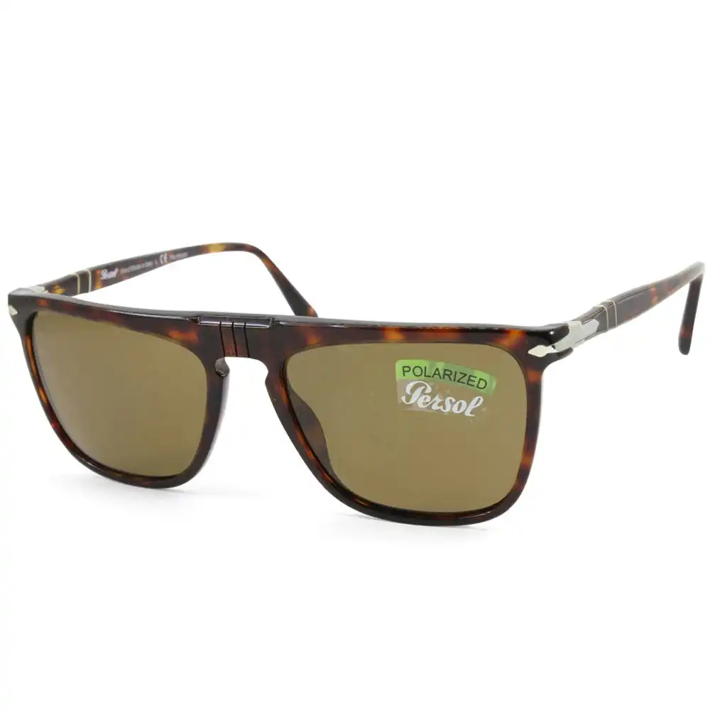 Persol PO3225S 24/57 Polished Havana/Brown Polarised Men's Designer Sunglasses