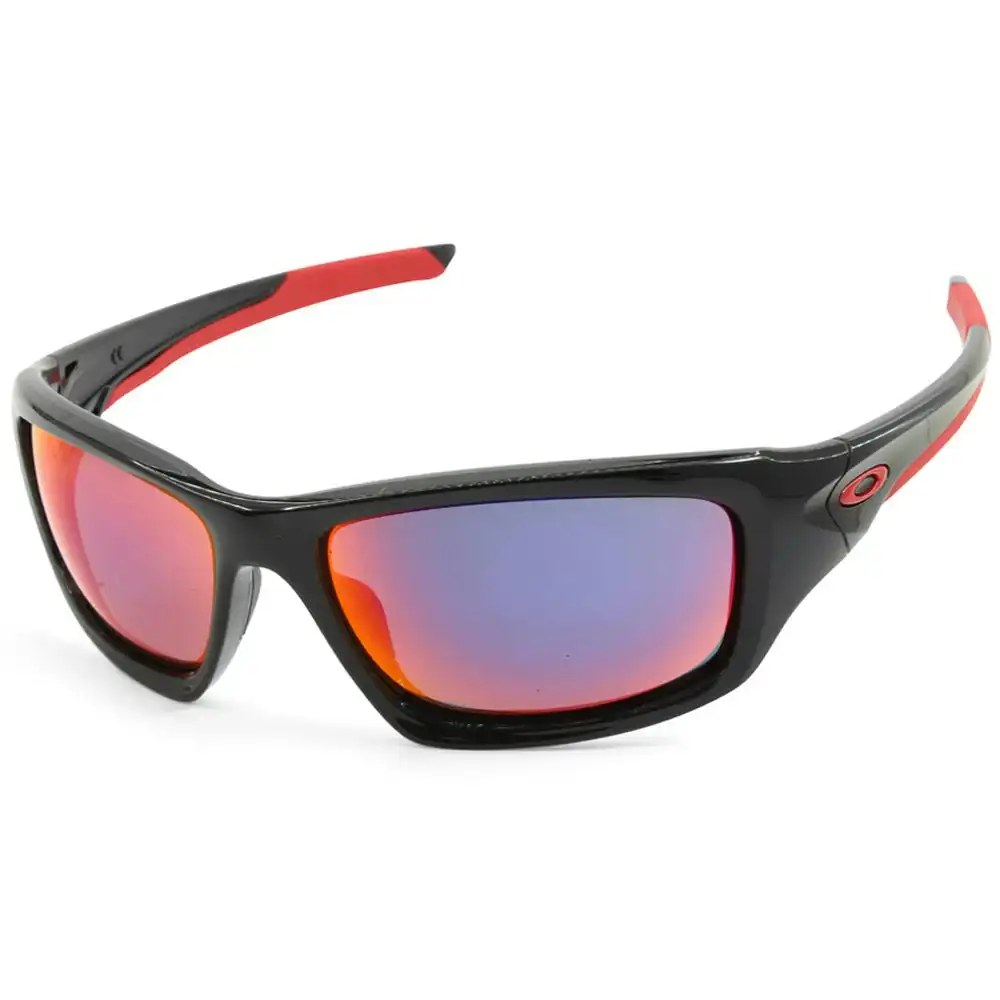 Oakley Valve Polished Black/Red Iridium Men's Sports Sunglasses OO9236-02