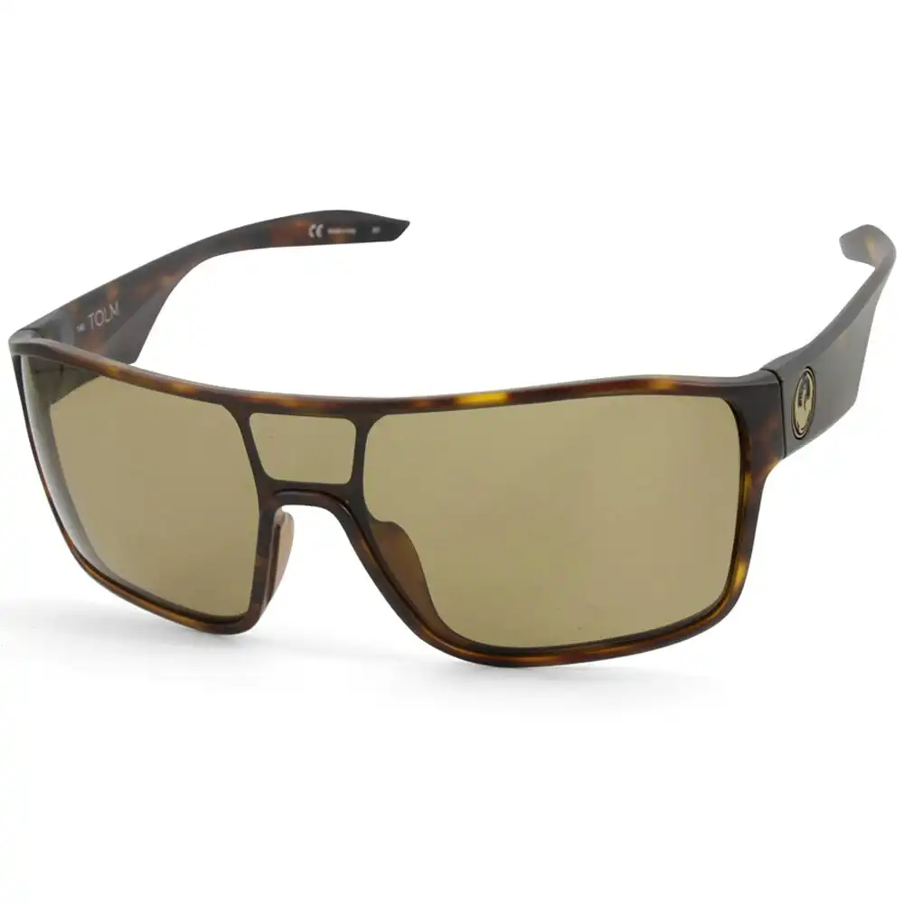 Dragon Tolm 38356-246 Matte Tortoise/Bronze Men's Shield Sunglasses