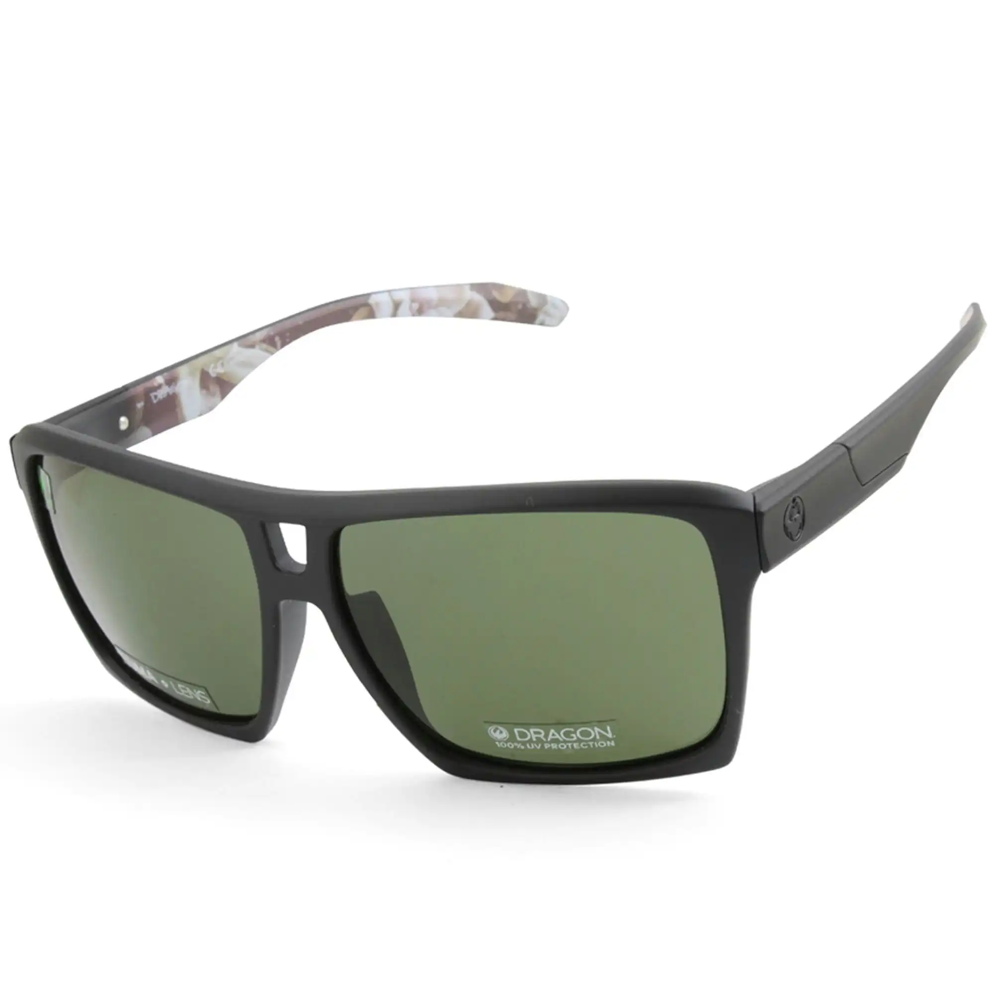 Dragon The Verse LL Matte Black/Grey Men's Rectangular Sunglasses