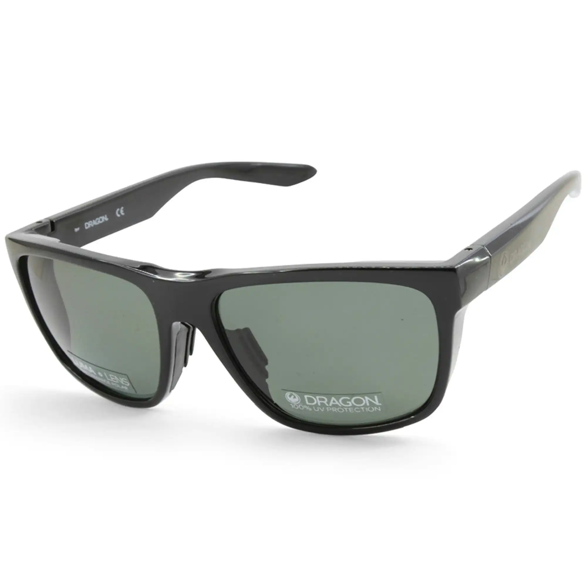 Dragon Aerial LL Polished Black/Grey Men's Polarised Sunglasses