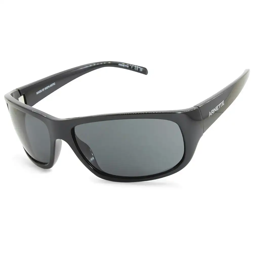 Arnette Uka-Uka Shiny Black/Grey Men's Sports Sunglasses AN4290 275387