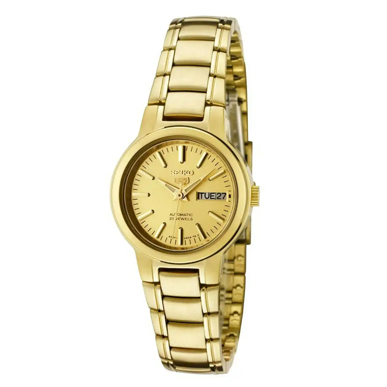 Seiko 5 SYME46 K1 All Gold Stainless Steel Women's Automatic Analog Watch