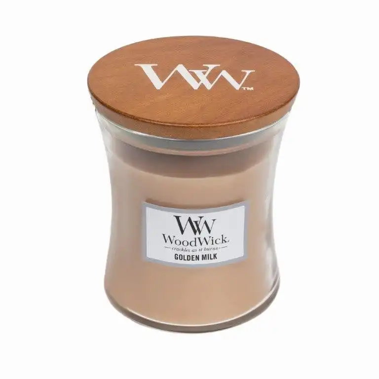 WoodWick Candle Medium 275g - Golden Milk