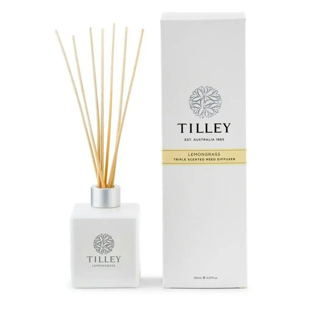 Tilley Classic White - Reed Diffuser 150 Ml - Lemongrass