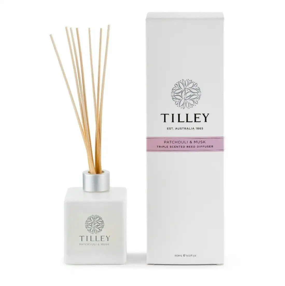 Tilley Classic White - Reed Diffuser 150ml - Patchouli & Musk