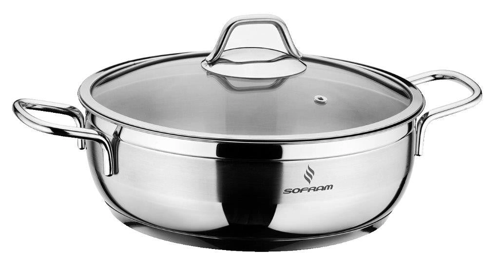 Sofram Soft - Low Casserole Pot 28 cm / 5.3lt