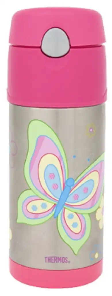 Thermos Funtainer 355ml Insulated Bottle Butterfly