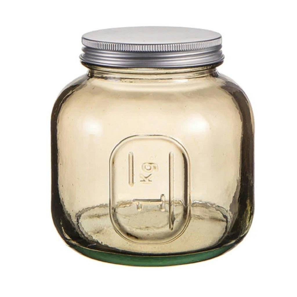 Ladelle Eco Recycled Glass Rustico Smoke Storage Jar 1L