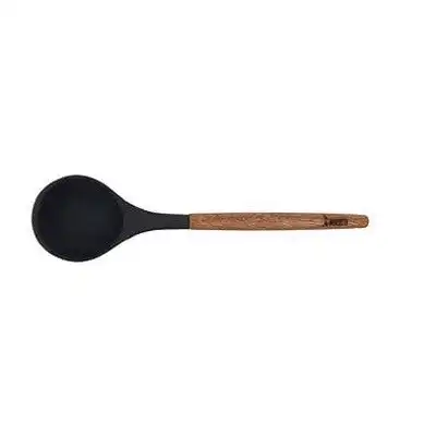 Classica St Clare Utensils - Acacia Handle with Black Silicone - Ladle