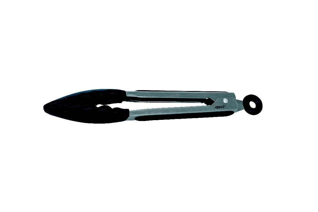 Avanti Silicone S/S Tong 23cm Black