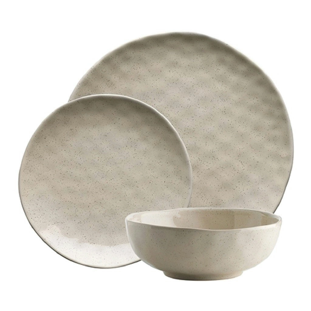 Ecology Speckle Dinner Set 12pc - Oatmeal