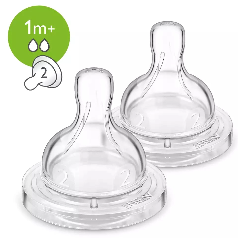 Avent Anti Colic Slow Flow Teat 2Pk